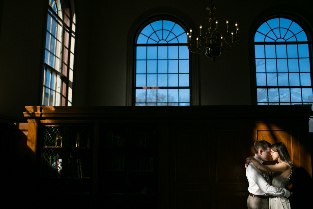 Katherine + Caley | Winter Engagement Session at UNC-Chapel Hill | Chapel Hill Engagement Photographer
