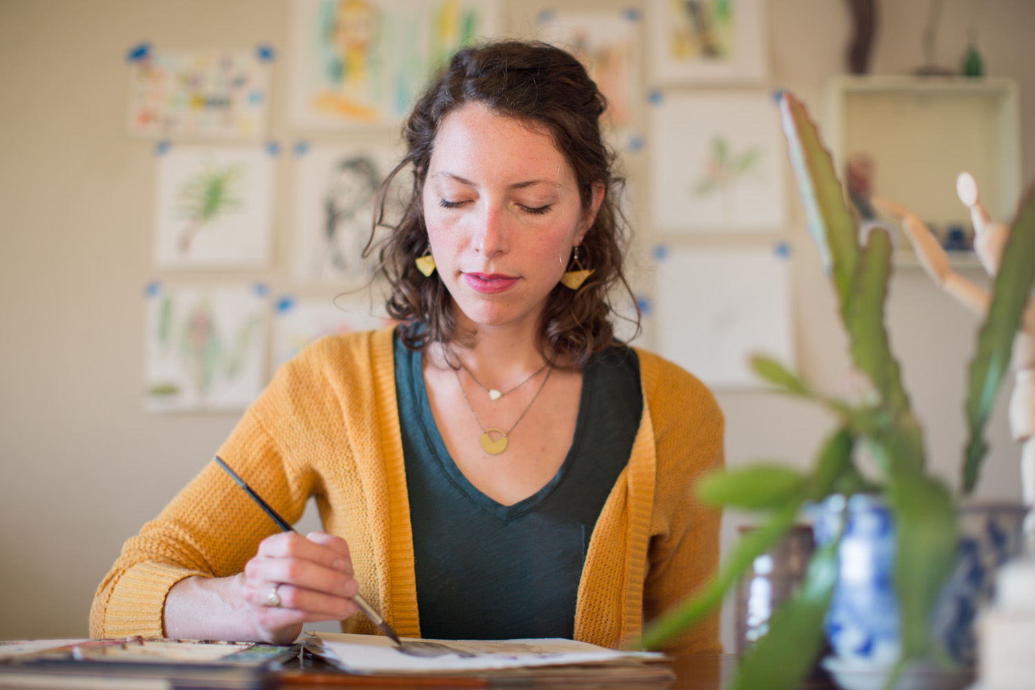 Karah Leibovich | Oakland Watercolor Artist | Brand Photography for Artists and Makers